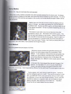 Page 69 of Encyclopedia of Pool Hustlers by Freddy 'The Beard' Bentivegna encyclopedia_of_pool_hustlers_front_p69